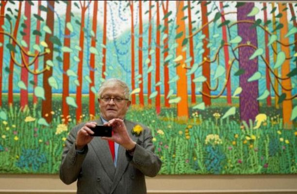 On Off - On Off: Hockney, óleo y iPad