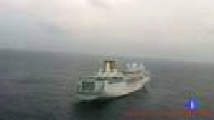 Telediario 1 - "Costa Allegra", remolcado