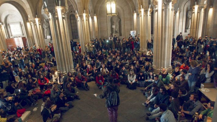 Huelga universitaria en Cataluña