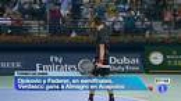 Telediario 1 - Djokovic - Murray y Federer - Del Potro, en Dubai