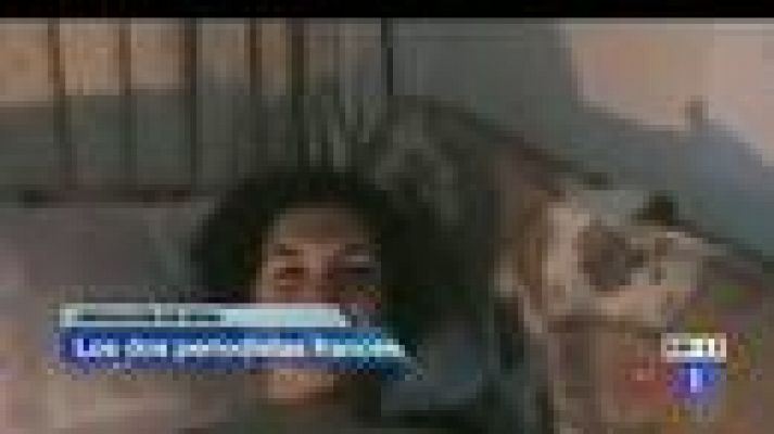 Telediario 1 - Los dos periodistas franceses atrapados en Homs llegan a Líbano