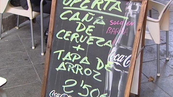 Telediario 1 - Precios de los bares congelados