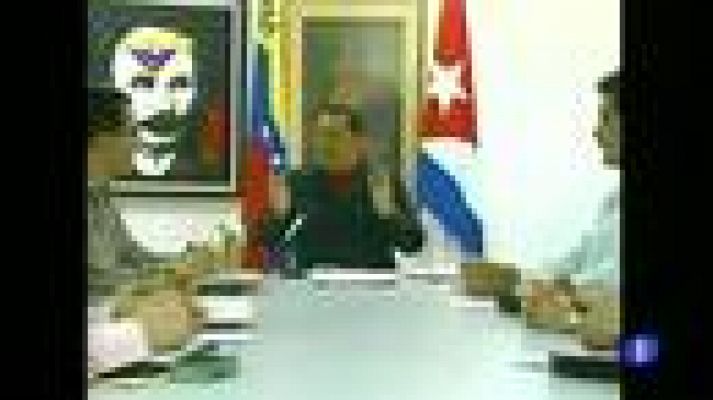 Telediario 1 - Chávez de nuevo con cáncer