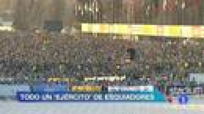 Telediario 1 - Masiva prueba de esquí