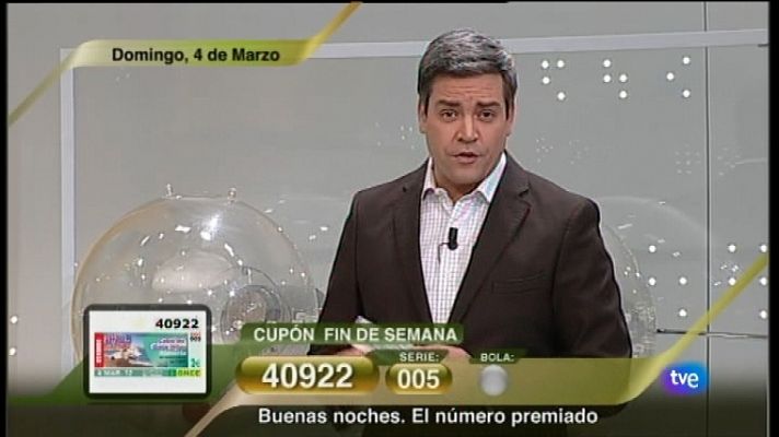 Sorteo ONCE - 04/03/12