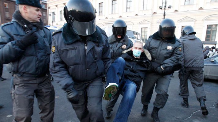 Telediario 1 - Liberados los detenidos en las protestas de Rusia