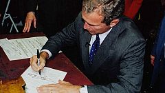 Al Gore y Bush, vencedores en el Supermartes de 2000