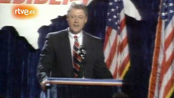 Fue noticia en el Archivo de RTVE - Bill Clinton derrota a Paul Tsongas en las primarias de 1992