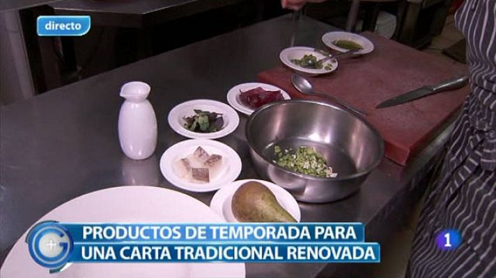 +Gente - Bacalao con habas y crema de pera