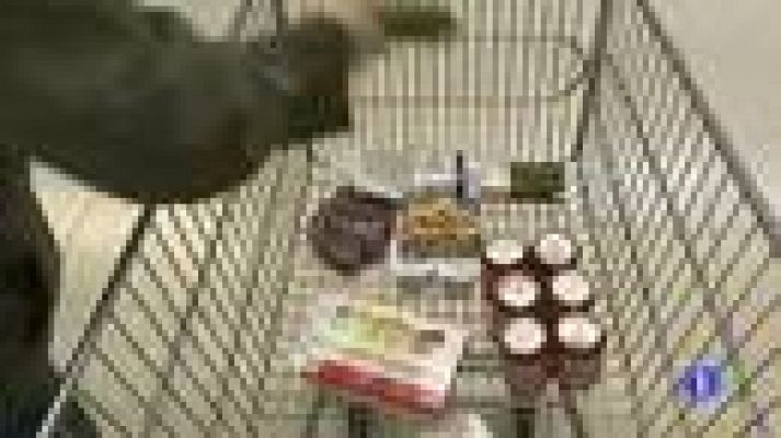 Telediario 1 - Gasto en cesta de la compra