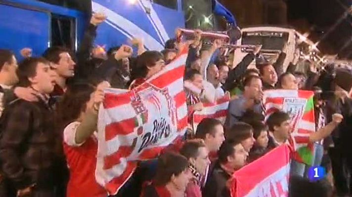 Telediario 1 - La afición del Athletic se vuelca con su equipo