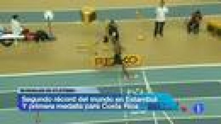 Telediario 1 - Eaton bate el récord del mundo de héptatlon