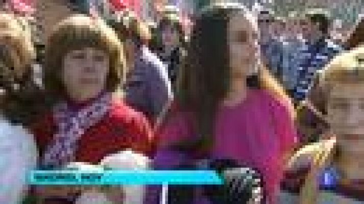 Telediario 1 - Día de protestas en España