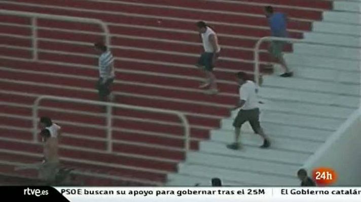 Telediario 1 - Violencia en el fútbol argentino