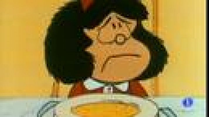 Telediario 1 - Mafalda hace medio siglo que sólo cumple 7 años