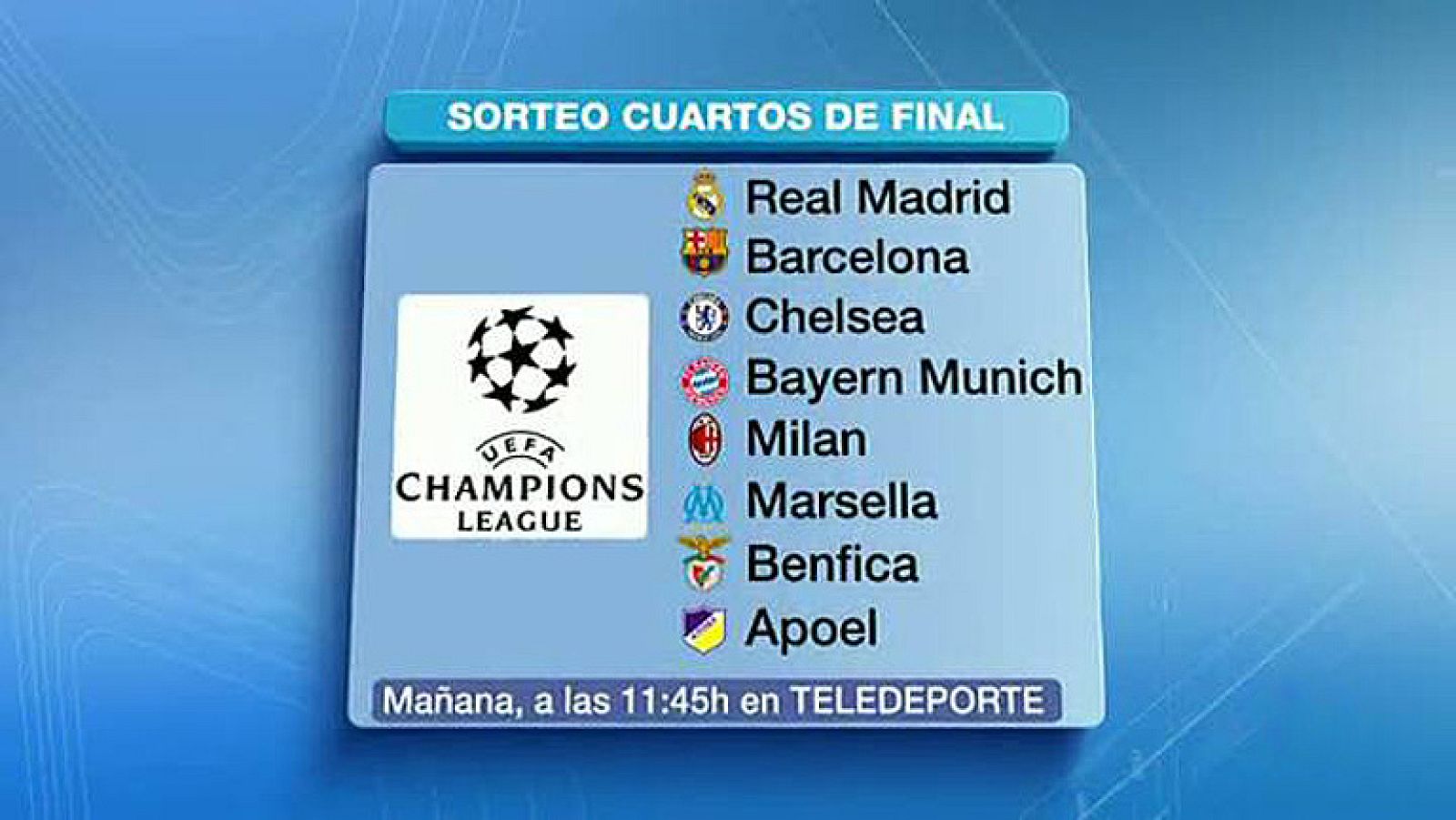 Buena parte de las máximas estrellas del fútbol mundial aguardan con emoción y nervios el sorteo de mañana, viernes, de los cuartos de final de las competiciones europeas, donde Barcelona y Real Madrid confían evitar otro nuevo clásico.