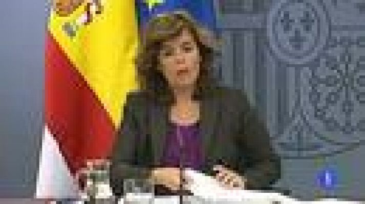 Telediario 1 - Reestructuración del sector público