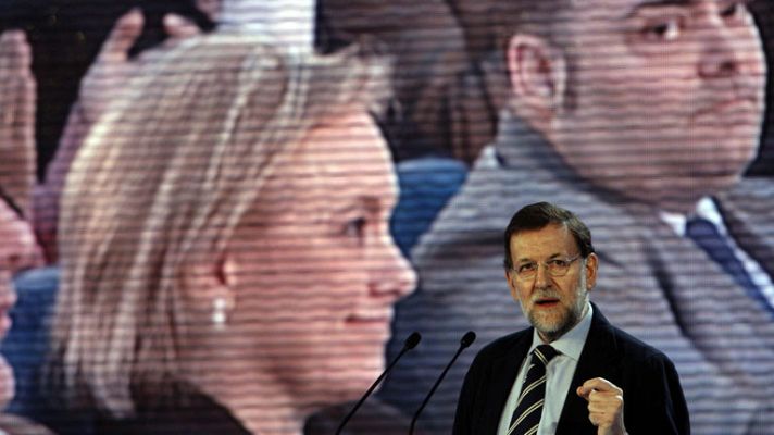 Telediario 1 - Rajoy quiere para Asturias unas reformas "como las de España" y una presidenta de "postín"