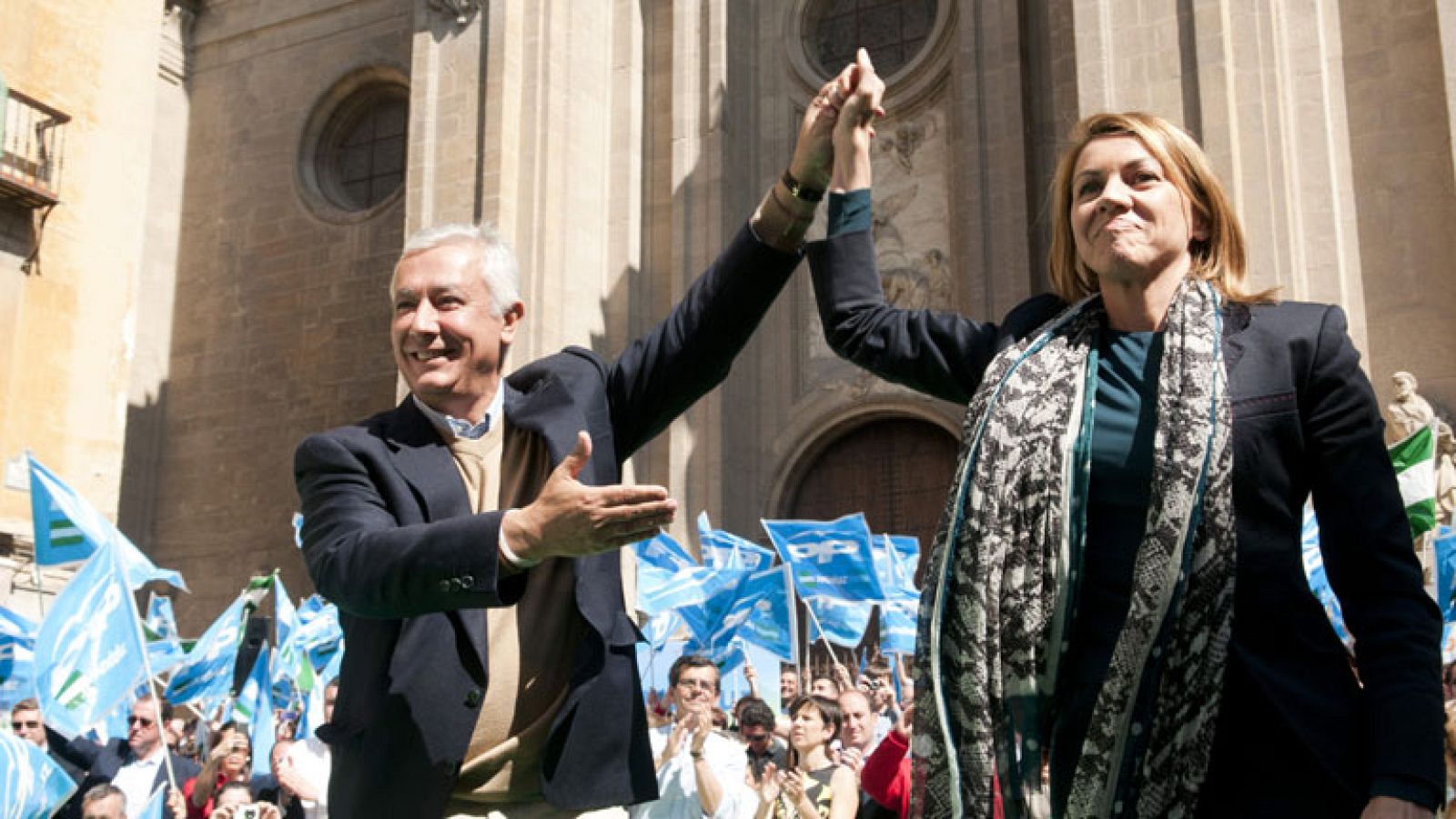 Telediario 1: Cospedal: "Lo que hacemos es asegurar la sociedad del bienestar" | RTVE Play