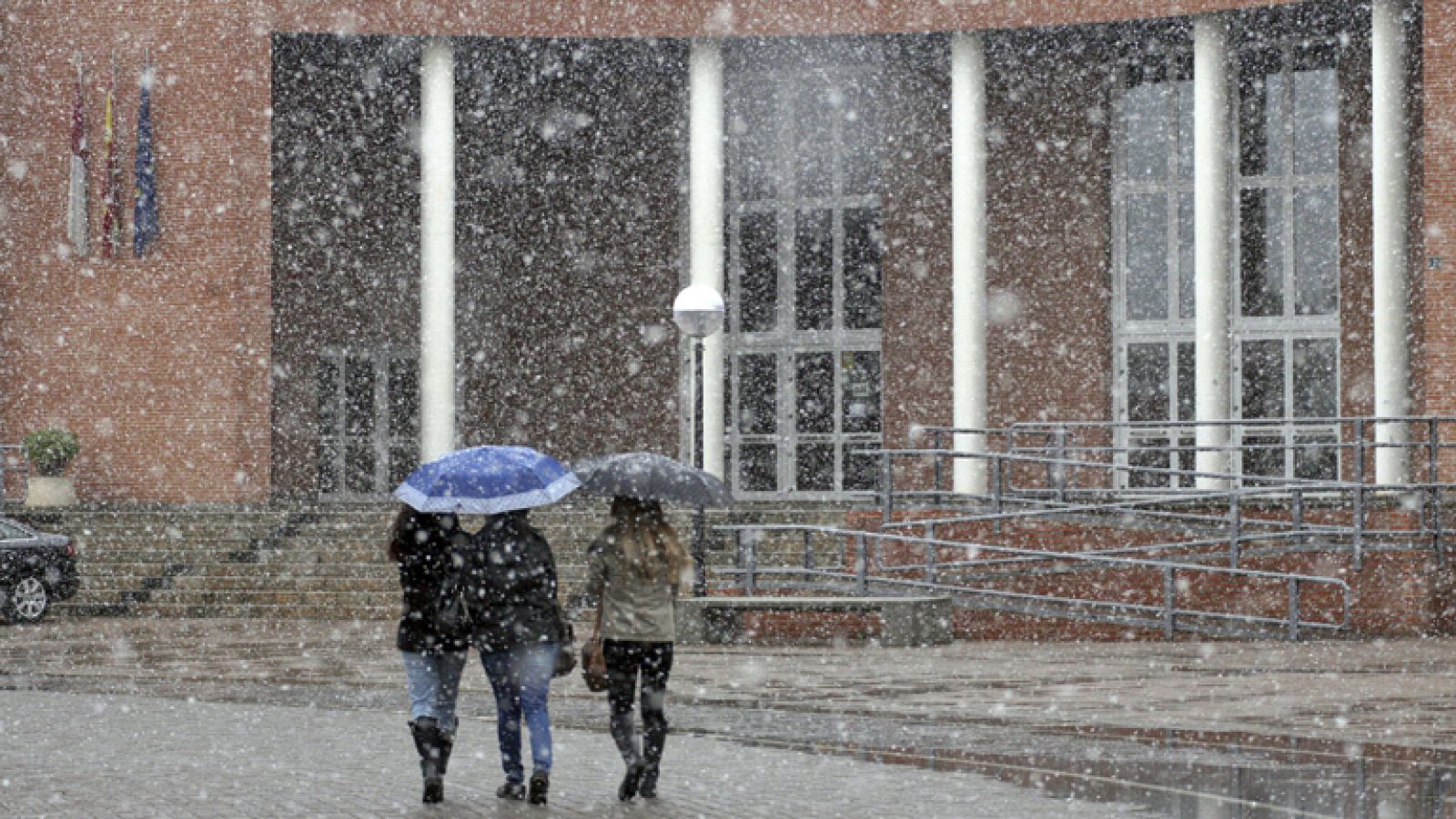 Precipitaciones localmente fuertes en parte del interior peninsular