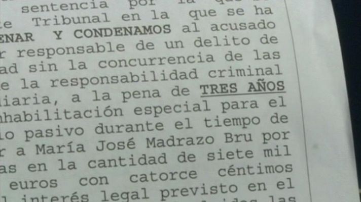 Telediario 1 - Condena por acoso laboral