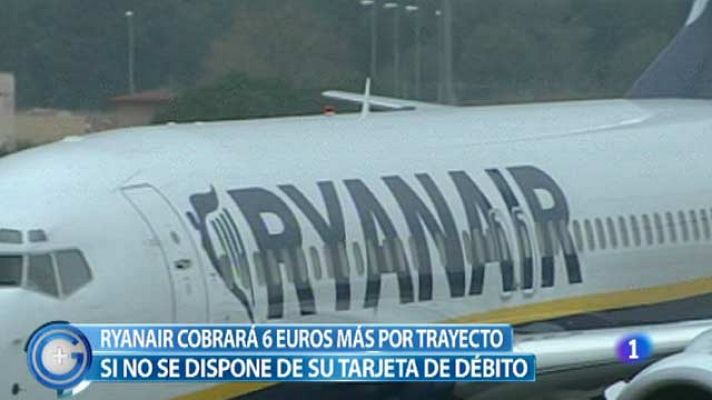 Ryanair cobrará seis euros de más