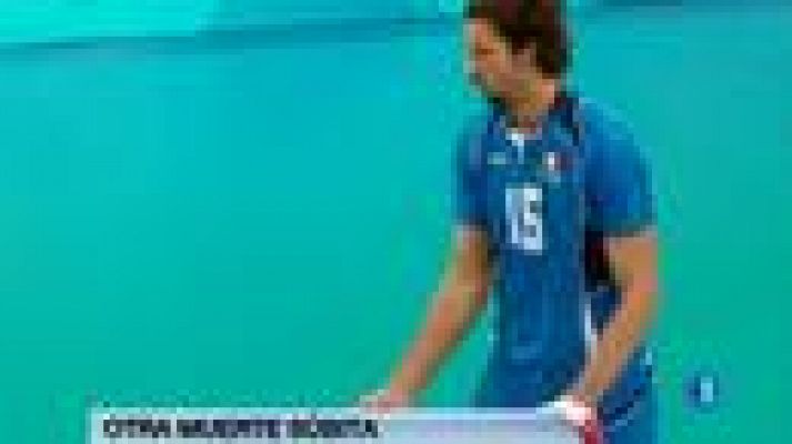 Telediario 1 - El italiano Bovolenta fallece durante un partido de voleibol