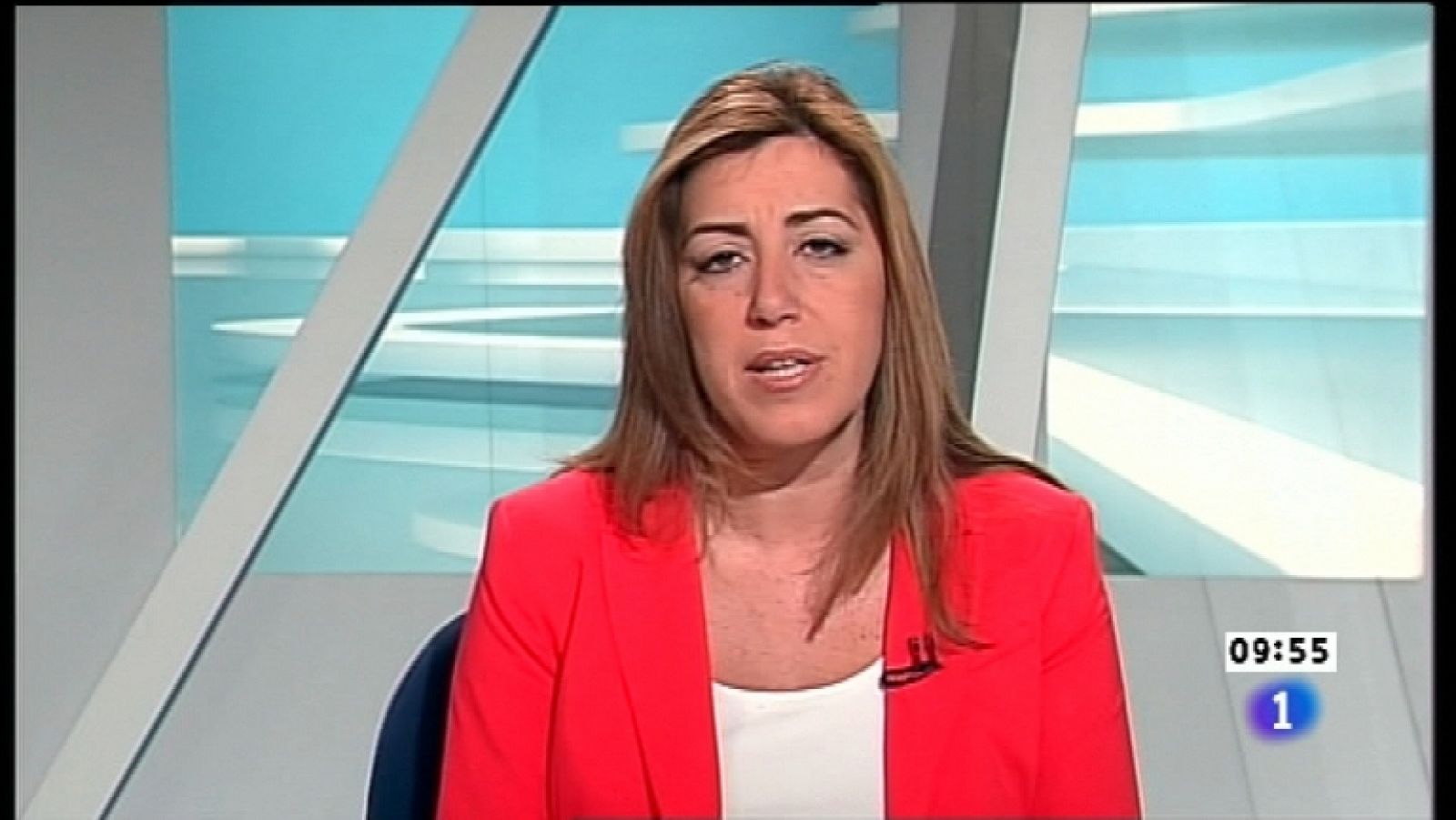 Los desayunos de TVE -  Antonio Sanz, Sec.gral. PP en Andalucía. Susana Díaz, Secr.Organización PSOE en Andalucía