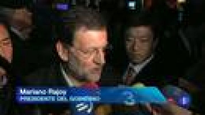 Telediario 1 - Rajoy valora positivamente el resultado del PP en las elecciones andaluzas