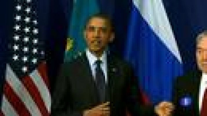 Telediario 1 - Cumbre Nuclear: declaraciones Obama