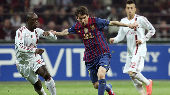 Telediario 1 - Tablas entre el Barça y el Milán