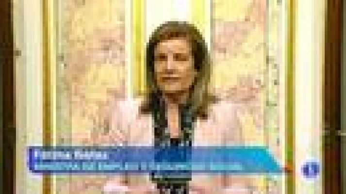 Telediario 1 - Normalidad en la jornada de huelga