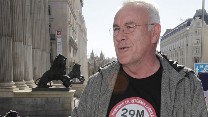 Telediario 1 - Contra la reforma laboral