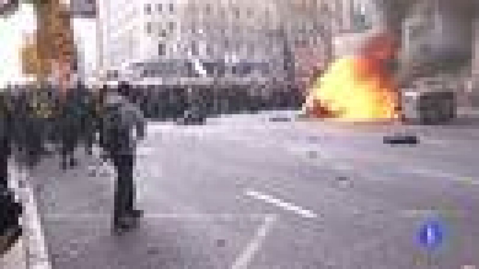 La jornada de huelga terminó ayer en todo el país con 176 detenidos y 119 heridos