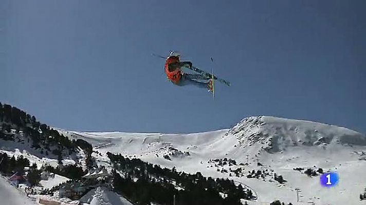 Luca Melloni, tercero en esquí libre, prueba valedera para el Mundial