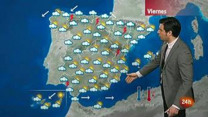 El tiempo - Chubascos fuertes en Aragón