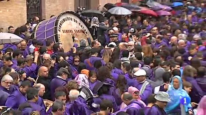 Telediario 1 - Ritual de tambores en Calanda