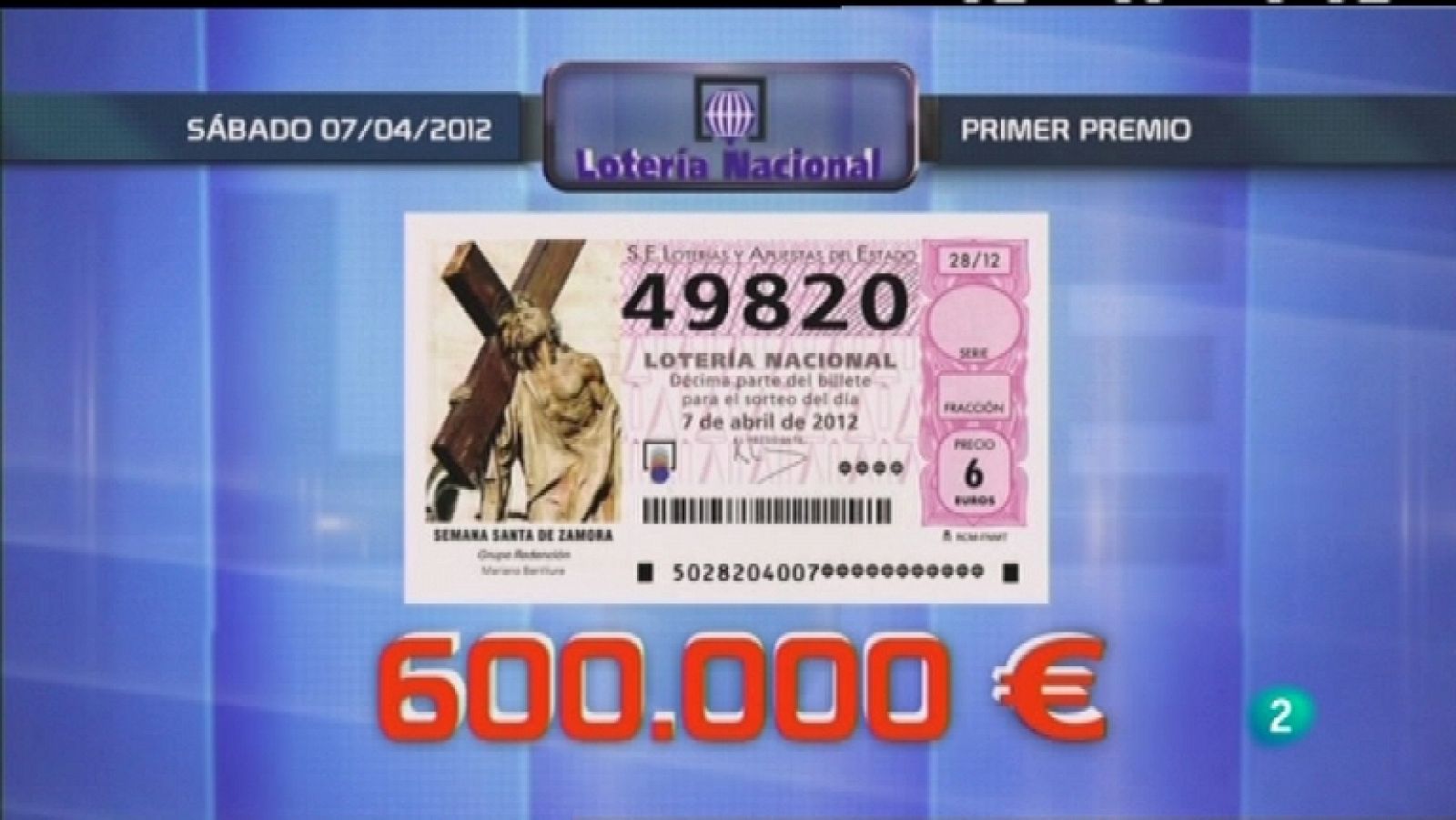 Loterías: Lotería diaria - 07/04/12 | RTVE Play