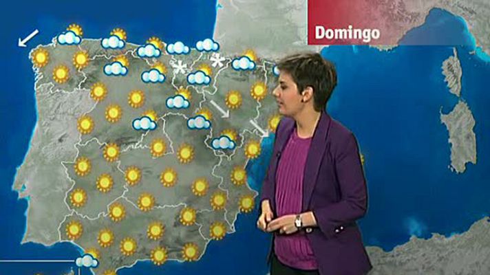 El tiempo - Cielos nubosos en el tercio norte