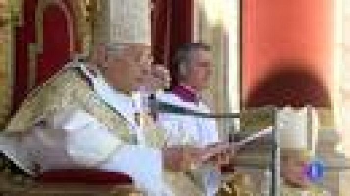 Telediario 1 - Mensaje Pascual del Papa