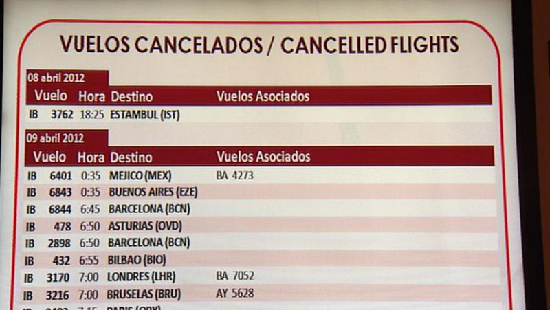 Los pilotos de Iberia hacen el primero de los 30 días de huelga convocados por el Sepla