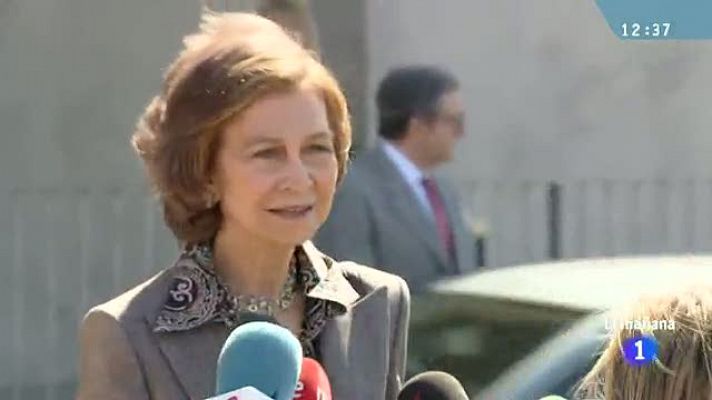 La reina sobre el accidente de Froilán: "Con los niños siempre pasa eso"