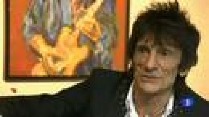 Telediario 1 - Las pinturas de Ronnie Wood