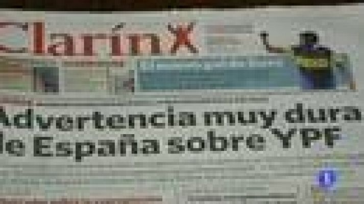 Telediario 1 - Sin reaccion Argentina