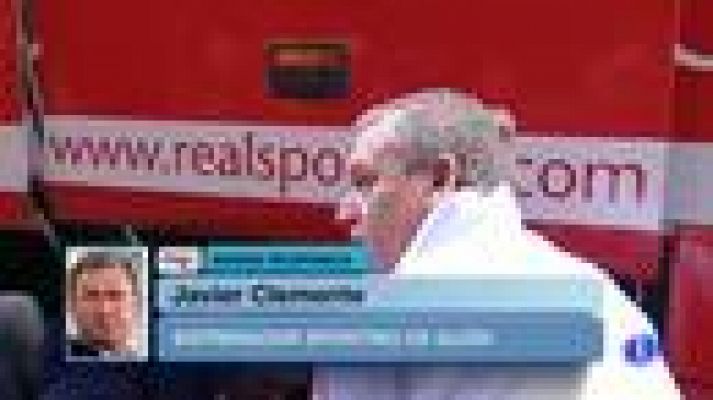 Telediario 1 - Clemente: "A mí no me cambian una frase en víspera de un partido"