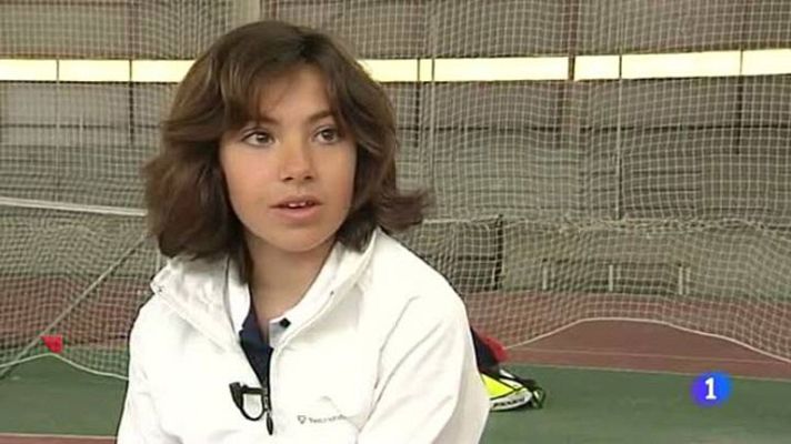 Telediario 1 - Paula Arias emula a Nadal en el torneo alevín de Auray