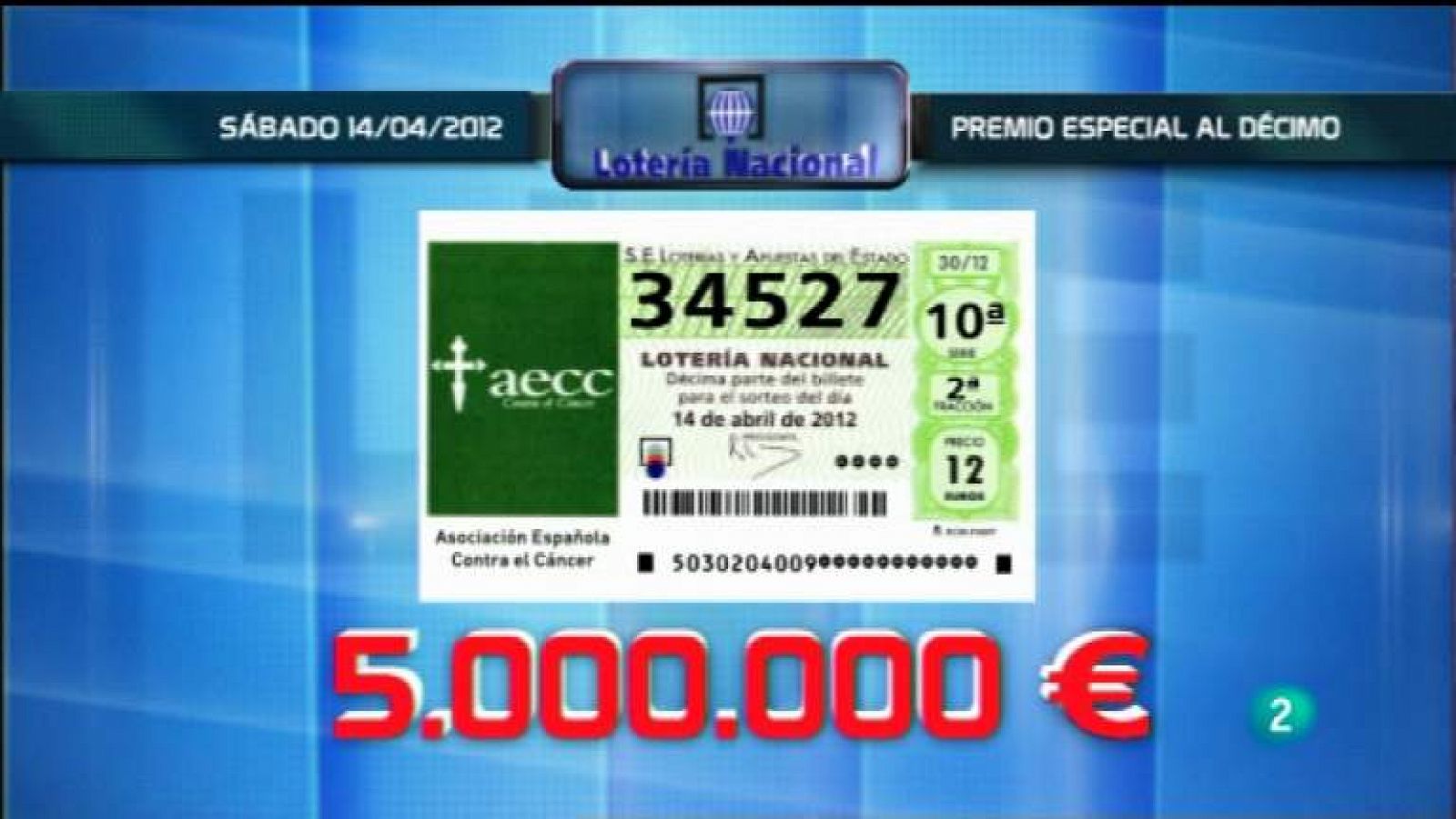 Loterías: Lotería diaria - 14/04/12 | RTVE Play