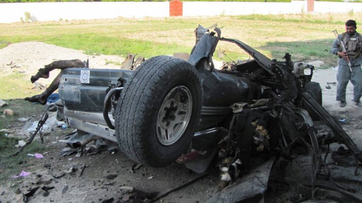 Telediario 1 - Ataque talibán en Kabul