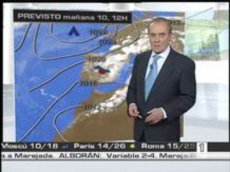 La Agencia Estatal de Meteorología (AEMET) anuncia para este martes posibles chubascos localmente muy fuertes en el norte de la Comunidad Valenciana (09/06/08).