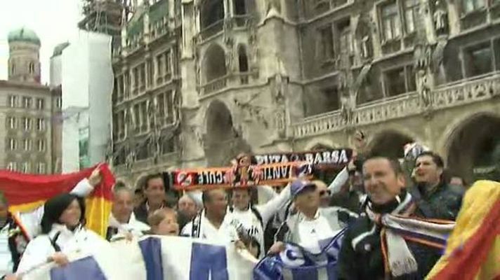 Telediario 1 - 3.000 madridistas en el 'infierno' de Múnich